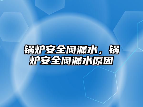 鍋爐安全閥漏水，鍋爐安全閥漏水原因