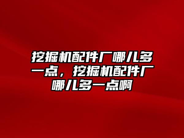 挖掘機配件廠哪兒多一點，挖掘機配件廠哪兒多一點啊