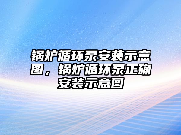 鍋爐循環(huán)泵安裝示意圖，鍋爐循環(huán)泵正確安裝示意圖