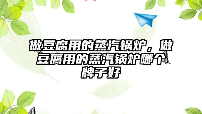 做豆腐用的蒸汽鍋爐，做豆腐用的蒸汽鍋爐哪個牌子好