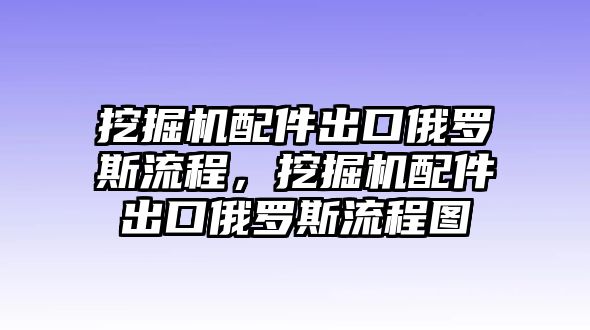 挖掘機(jī)配件出口俄羅斯流程，挖掘機(jī)配件出口俄羅斯流程圖