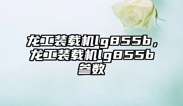 龍工裝載機lg855b，龍工裝載機lg855b參數