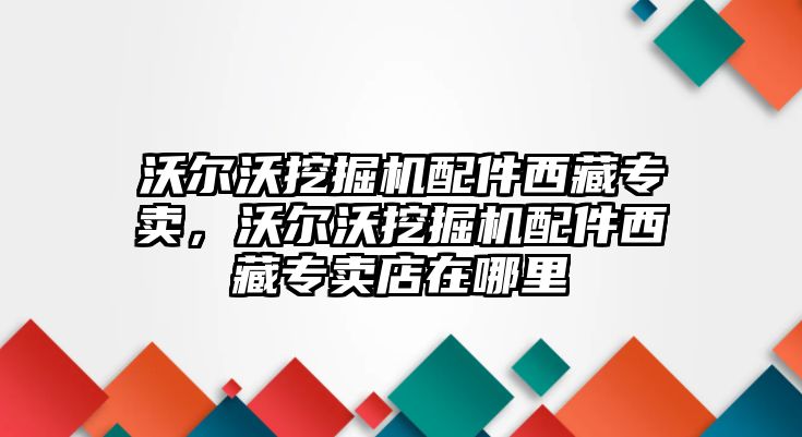 沃爾沃挖掘機(jī)配件西藏專賣，沃爾沃挖掘機(jī)配件西藏專賣店在哪里