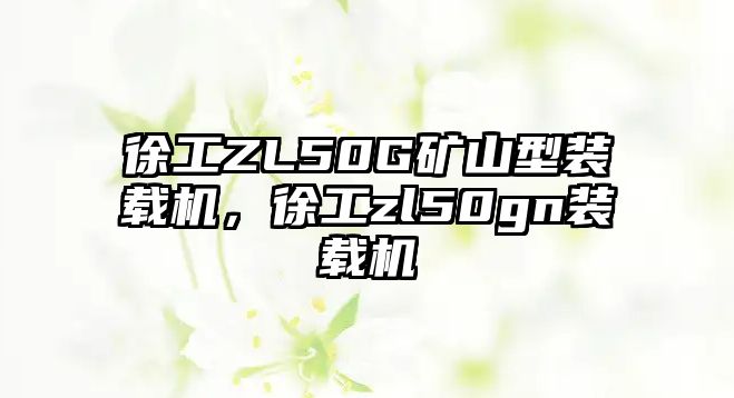 徐工ZL50G礦山型裝載機(jī)，徐工zl50gn裝載機(jī)