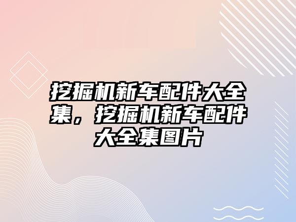 挖掘機新車配件大全集，挖掘機新車配件大全集圖片