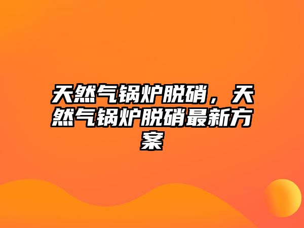 天然氣鍋爐脫硝，天然氣鍋爐脫硝最新方案