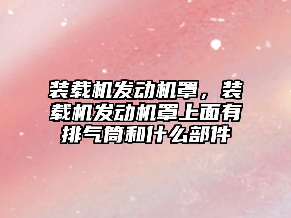 裝載機發(fā)動機罩，裝載機發(fā)動機罩上面有排氣筒和什么部件