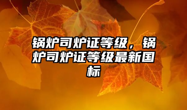 鍋爐司爐證等級(jí)，鍋爐司爐證等級(jí)最新國(guó)標(biāo)