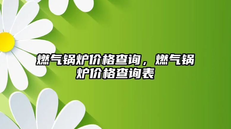 燃?xì)忮仩t價(jià)格查詢，燃?xì)忮仩t價(jià)格查詢表