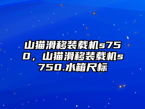 山貓滑移裝載機s750，山貓滑移裝載機s750.水箱尺標