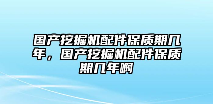 國(guó)產(chǎn)挖掘機(jī)配件保質(zhì)期幾年，國(guó)產(chǎn)挖掘機(jī)配件保質(zhì)期幾年啊