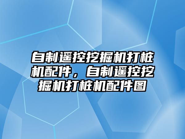 自制遙控挖掘機打樁機配件，自制遙控挖掘機打樁機配件圖