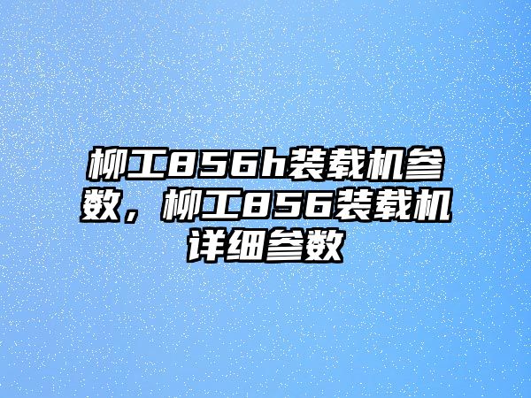 柳工856h裝載機(jī)參數(shù)，柳工856裝載機(jī)詳細(xì)參數(shù)