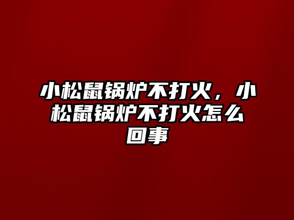 小松鼠鍋爐不打火，小松鼠鍋爐不打火怎么回事