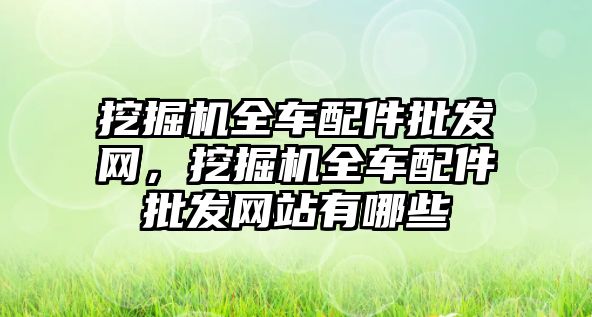 挖掘機全車配件批發(fā)網(wǎng)，挖掘機全車配件批發(fā)網(wǎng)站有哪些