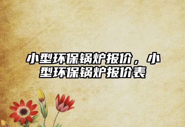 小型環(huán)保鍋爐報價，小型環(huán)保鍋爐報價表