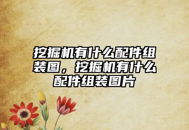 挖掘機有什么配件組裝圖，挖掘機有什么配件組裝圖片