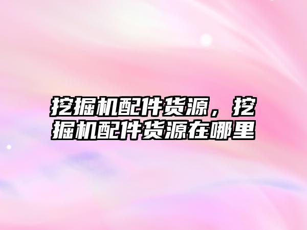 挖掘機配件貨源，挖掘機配件貨源在哪里