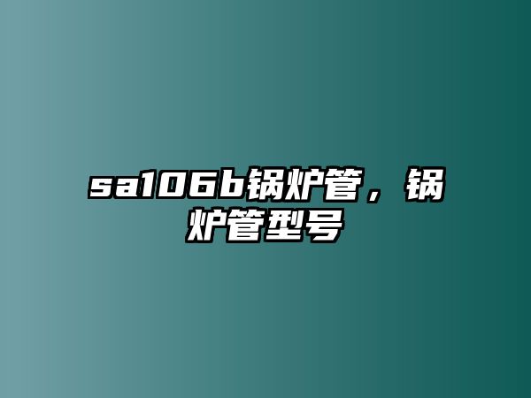 sa106b鍋爐管，鍋爐管型號