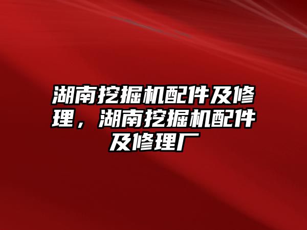 湖南挖掘機配件及修理，湖南挖掘機配件及修理廠