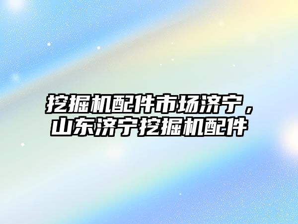 挖掘機(jī)配件市場濟(jì)寧，山東濟(jì)寧挖掘機(jī)配件