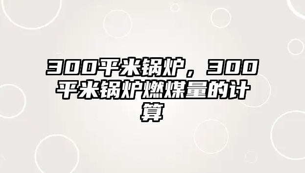 300平米鍋爐，300平米鍋爐燃煤量的計(jì)算