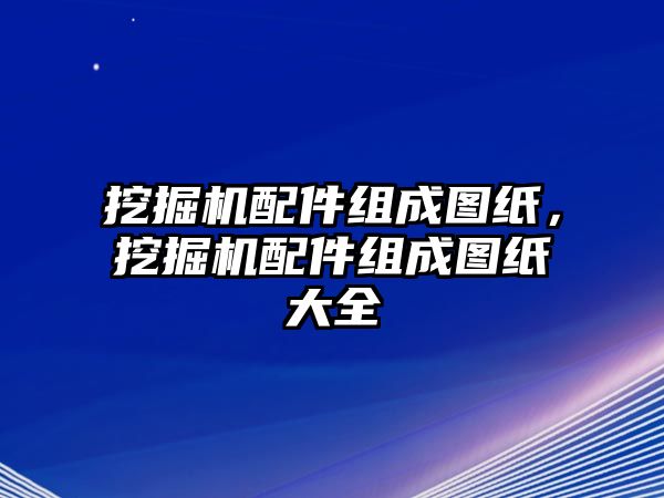 挖掘機(jī)配件組成圖紙，挖掘機(jī)配件組成圖紙大全