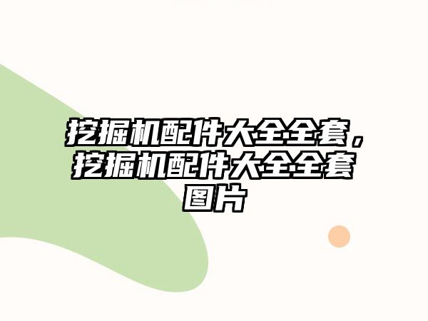 挖掘機配件大全全套，挖掘機配件大全全套圖片