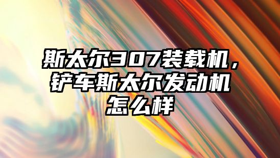 斯太爾307裝載機(jī)，鏟車斯太爾發(fā)動機(jī)怎么樣