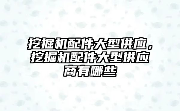 挖掘機配件大型供應，挖掘機配件大型供應商有哪些