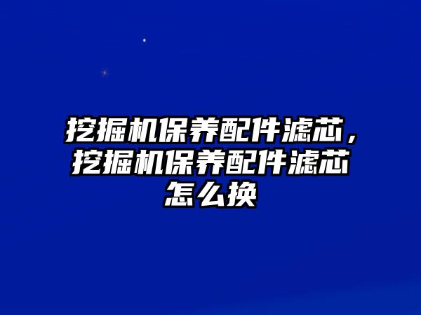 挖掘機保養(yǎng)配件濾芯，挖掘機保養(yǎng)配件濾芯怎么換