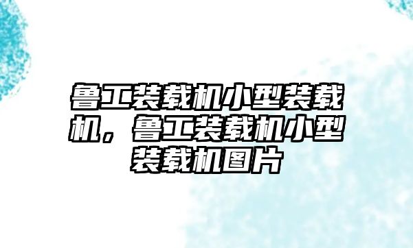 魯工裝載機(jī)小型裝載機(jī)，魯工裝載機(jī)小型裝載機(jī)圖片