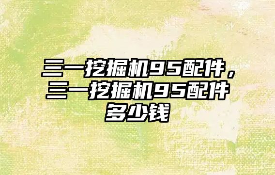 三一挖掘機95配件，三一挖掘機95配件多少錢