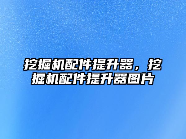 挖掘機(jī)配件提升器，挖掘機(jī)配件提升器圖片