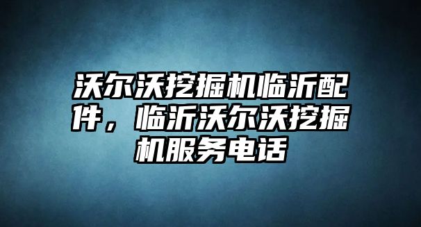 沃爾沃挖掘機臨沂配件，臨沂沃爾沃挖掘機服務電話