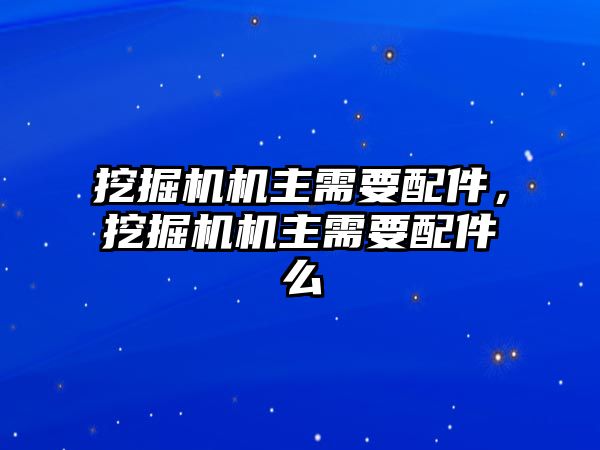 挖掘機機主需要配件，挖掘機機主需要配件么