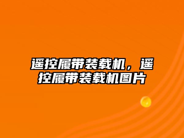 遙控履帶裝載機，遙控履帶裝載機圖片