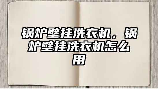 鍋爐壁掛洗衣機，鍋爐壁掛洗衣機怎么用