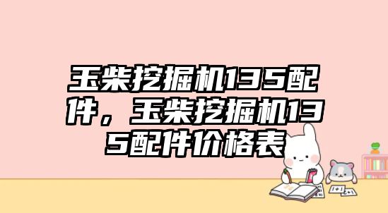 玉柴挖掘機(jī)135配件，玉柴挖掘機(jī)135配件價格表