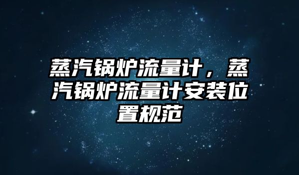 蒸汽鍋爐流量計(jì)，蒸汽鍋爐流量計(jì)安裝位置規(guī)范