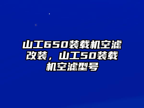 山工650裝載機(jī)空濾改裝，山工50裝載機(jī)空濾型號(hào)