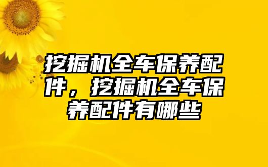 挖掘機(jī)全車保養(yǎng)配件，挖掘機(jī)全車保養(yǎng)配件有哪些