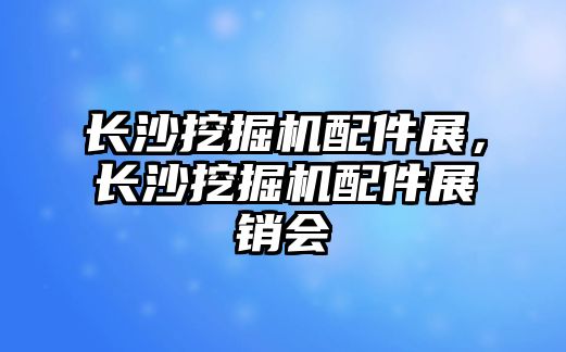 長沙挖掘機配件展，長沙挖掘機配件展銷會