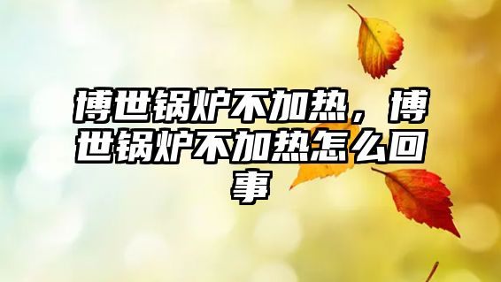 博世鍋爐不加熱，博世鍋爐不加熱怎么回事