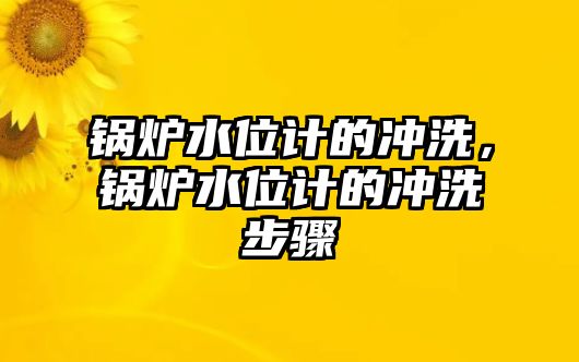 鍋爐水位計的沖洗，鍋爐水位計的沖洗步驟