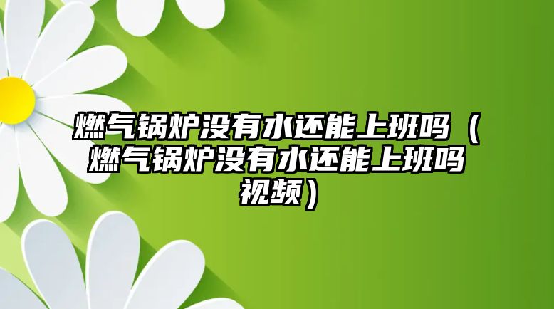 燃?xì)忮仩t沒(méi)有水還能上班嗎（燃?xì)忮仩t沒(méi)有水還能上班嗎視頻）