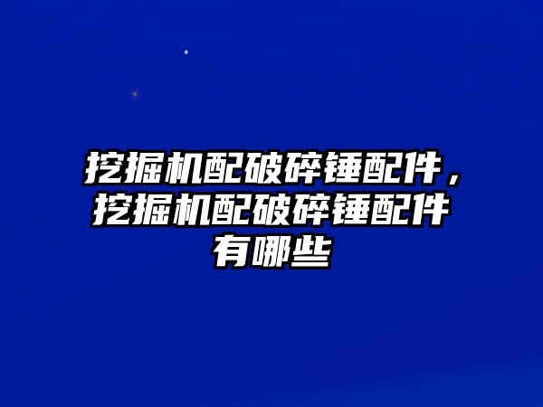 挖掘機(jī)配破碎錘配件，挖掘機(jī)配破碎錘配件有哪些