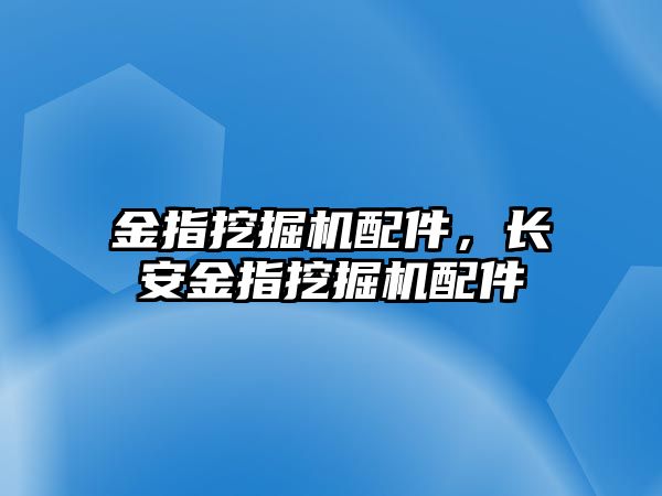 金指挖掘機配件，長安金指挖掘機配件