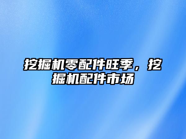 挖掘機零配件旺季，挖掘機配件市場