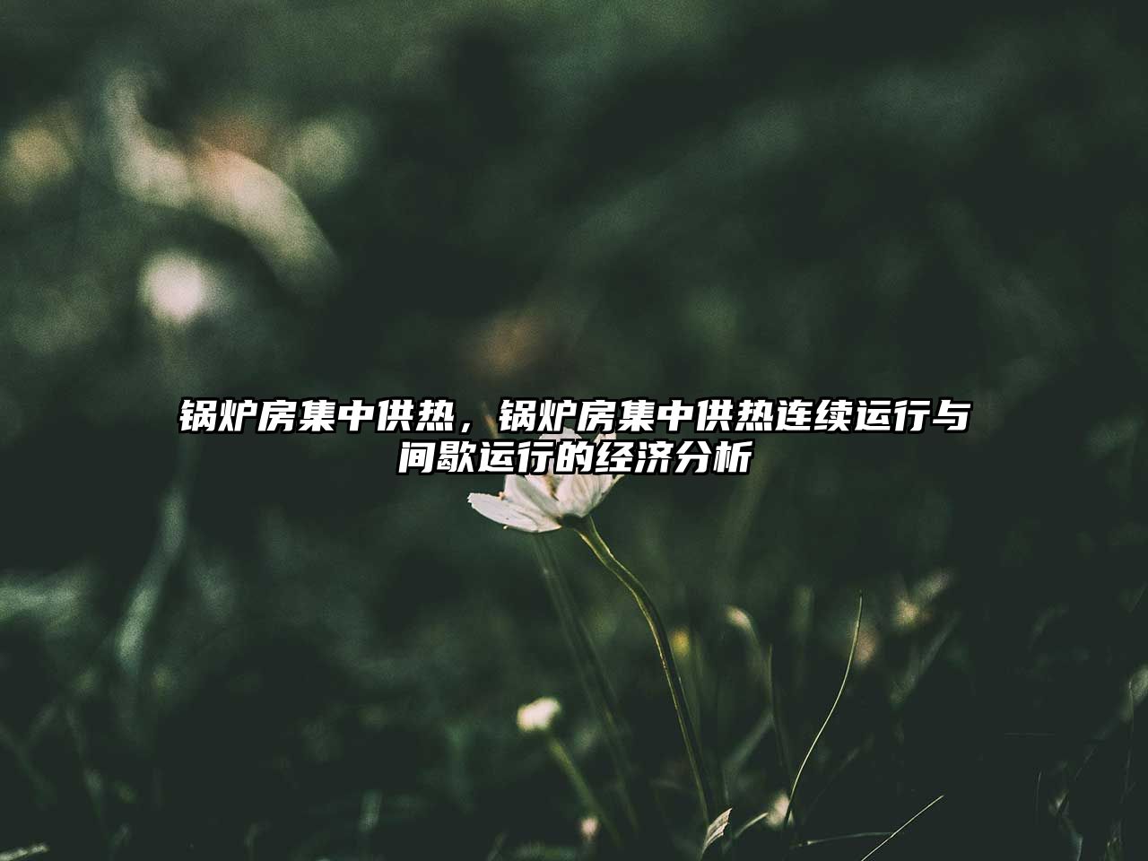 鍋爐房集中供熱，鍋爐房集中供熱連續(xù)運(yùn)行與間歇運(yùn)行的經(jīng)濟(jì)分析